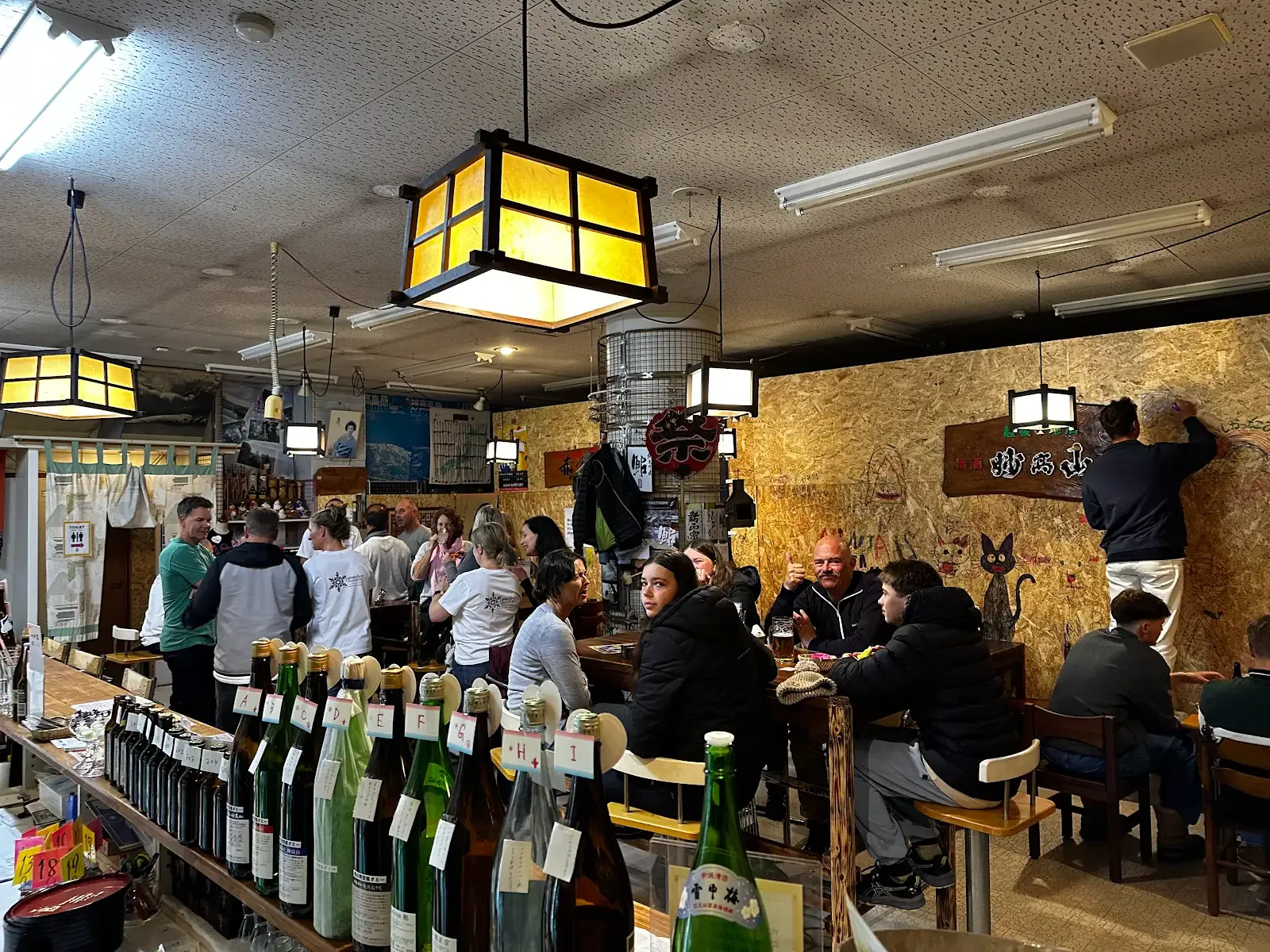 Guests sharing an evening at NINJA